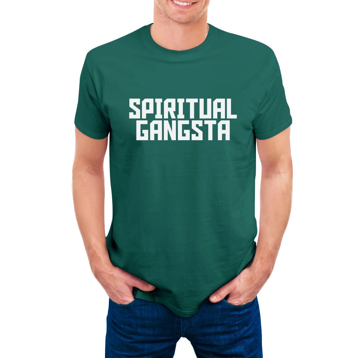 SPIRITUAL GANGSTA Men's Christian T-shirt - ClaimedbyGodDesigns