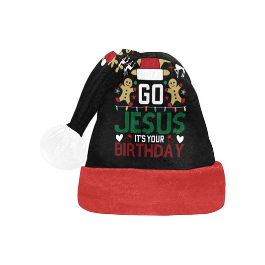 IT'S YOUR BIRTHDAY Christian Christmas Santa Hat - ClaimedbyGodDesigns