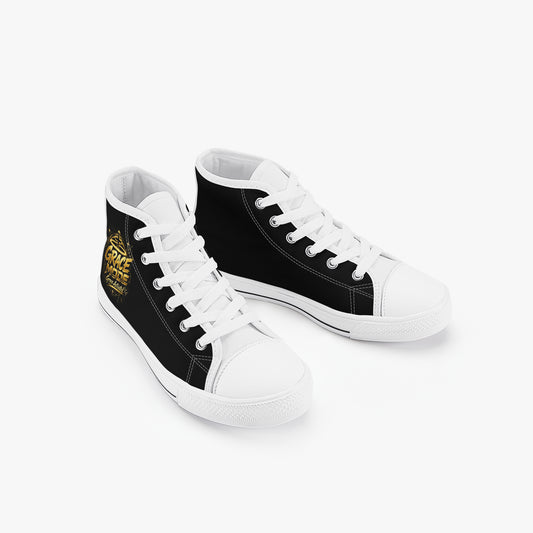 Grace Mode Activated Christian Kid’s High - Top Canvas Shoes - ClaimedbyGodDesigns