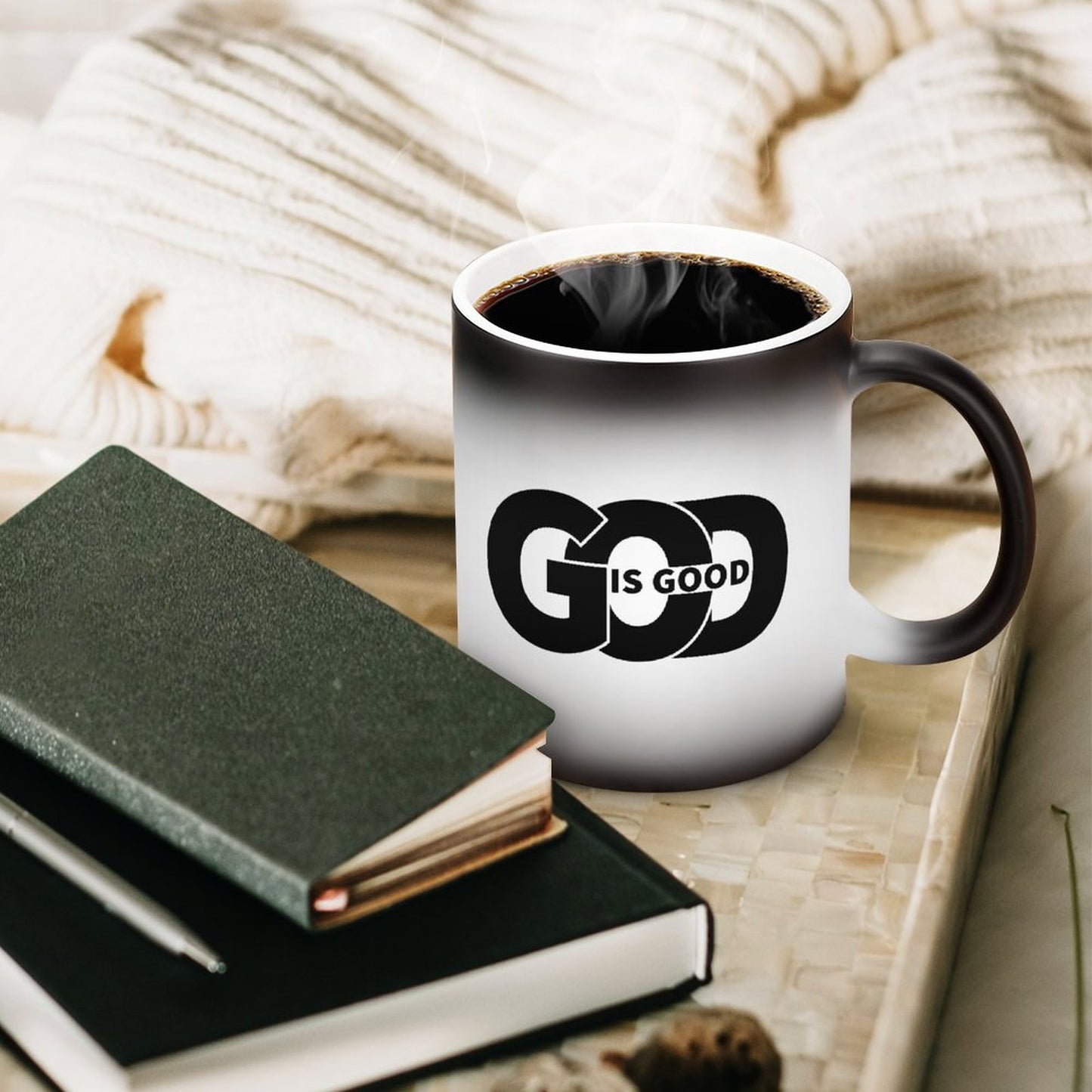 He Is Good Christian Color Changing Mug (Dual-sided )