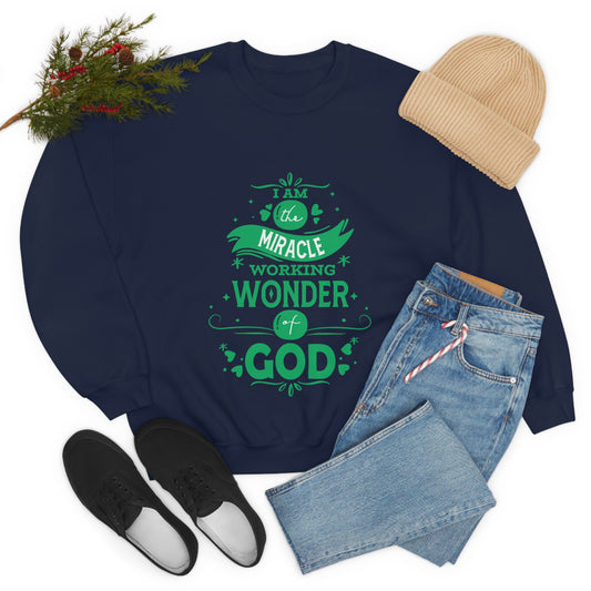 I Am The Miracle Working Wonder Of His Unisex Heavy Blend™ Crewneck Sweatshirt