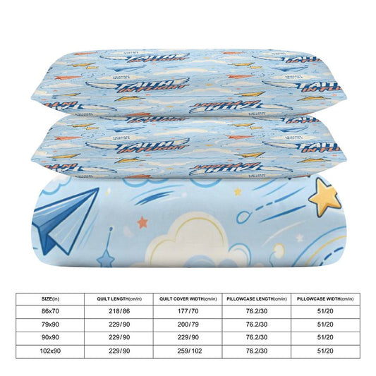 Faith In Flight Christian Kids 3-Piece Bedding Set-Full/Twin