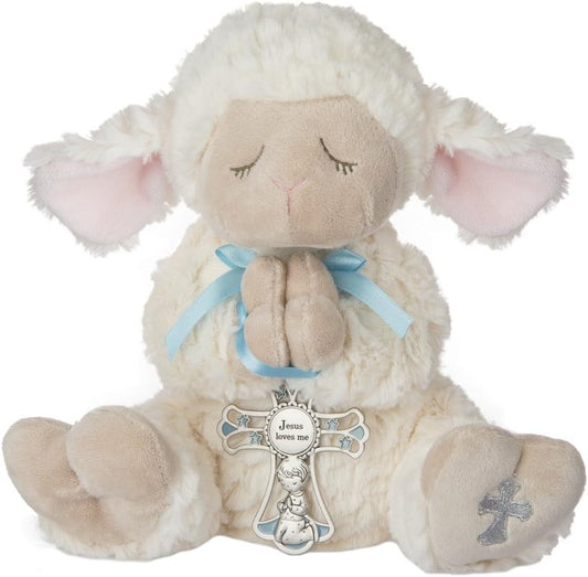 Serenity Lamb Crib Cross Perfect Baptism Gift for Boys claimedbygoddesigns