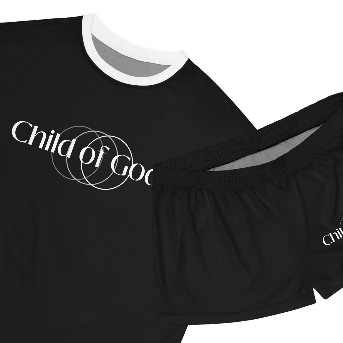 Child Of God Nutrition Facts Women's Christian Short Pajama Set Printify