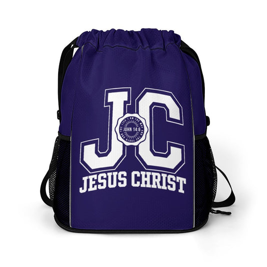 JC Christ Christian Waffle Cloth Drawstring Bag