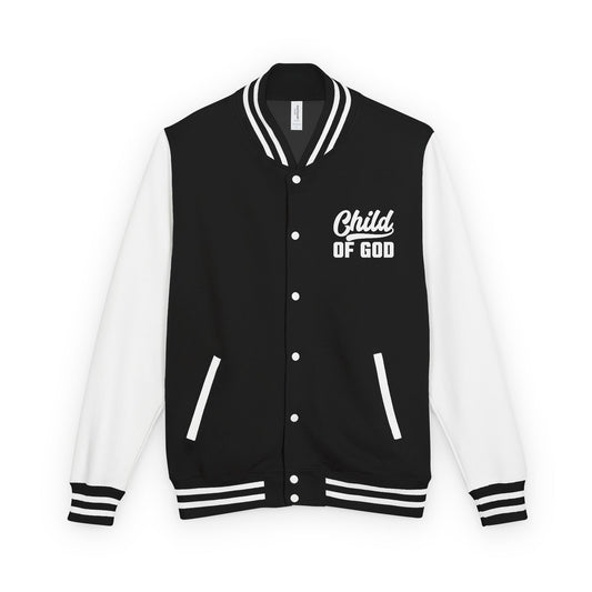 Unisex Heavyweight Christian Letterman Jacket - 'Child Of The Almighty' Statement Jacket