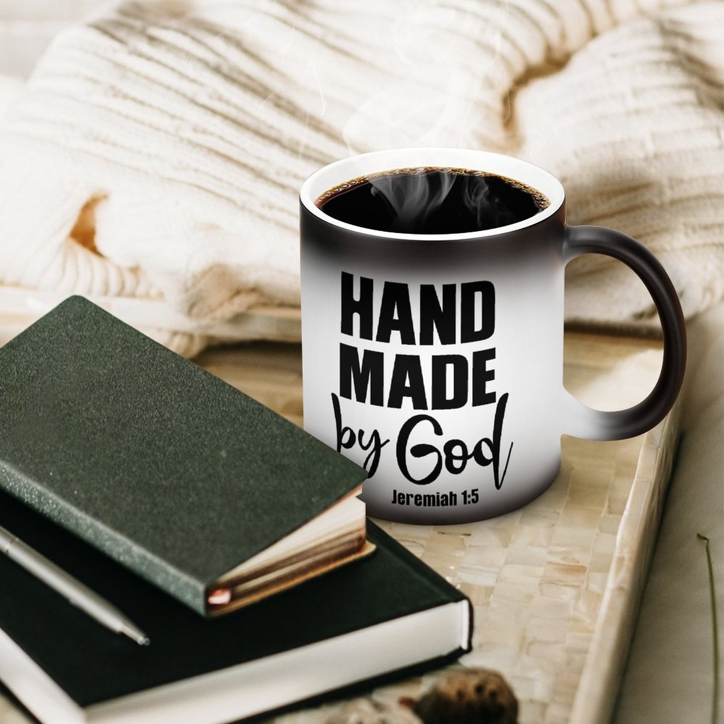 Hand Made Christian Color Changing Mug (Dual-sided)