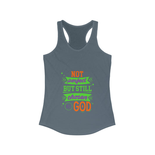 Not Perfect But Still Chosen By God Slim Fit Tank Top