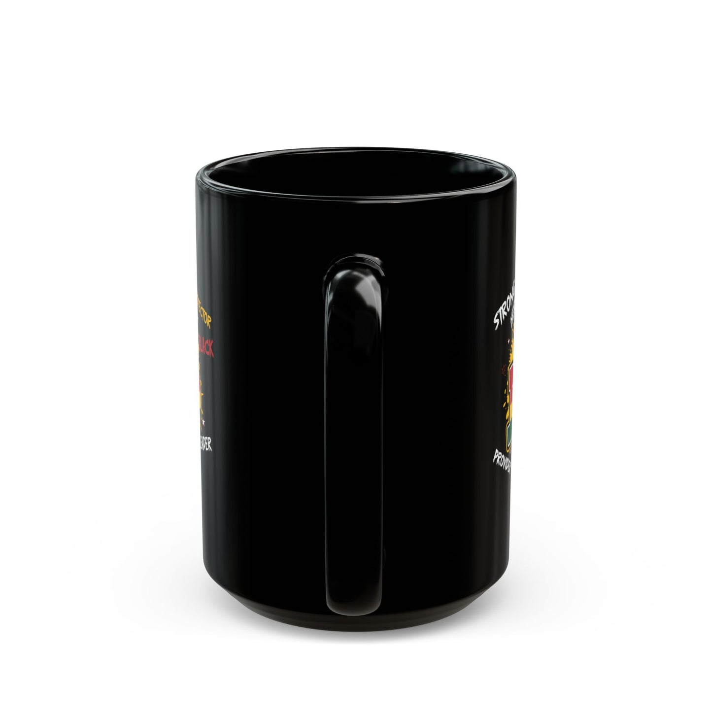 Hero Dad Black Mug - 11oz & 15oz | Strong Protector & Provider | Perfect Gift for Father's Day