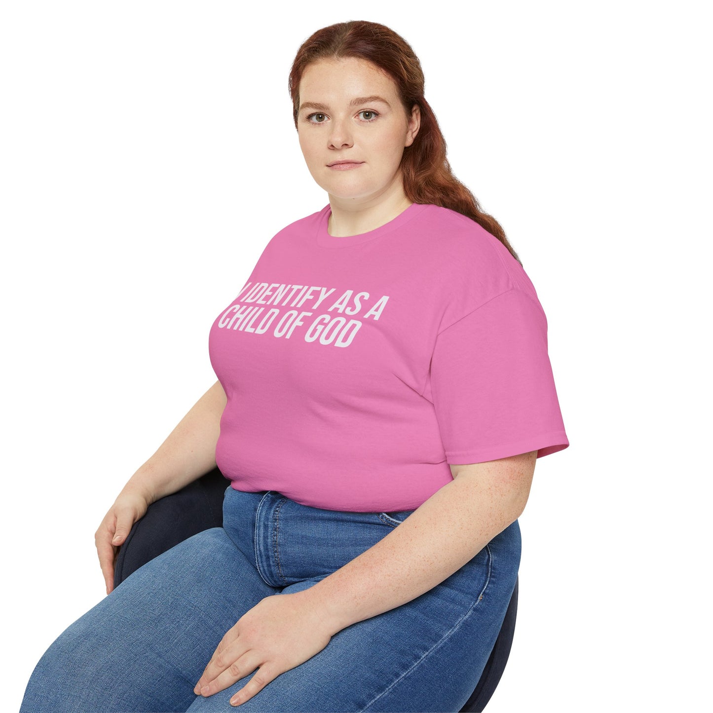 I IDENTIFY AS A CHILD OF GOD Unisex Christian Ultra Cotton Tee Printify