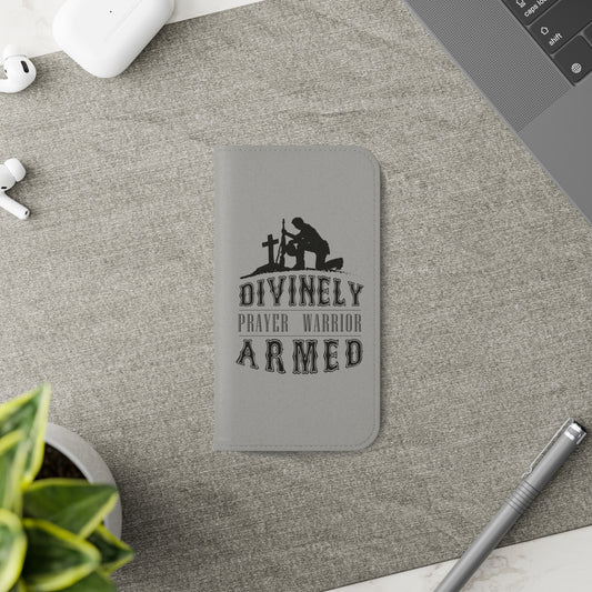 Divinely Armed Prayer Warrior Phone Flip Cases - ClaimedbyGodDesigns