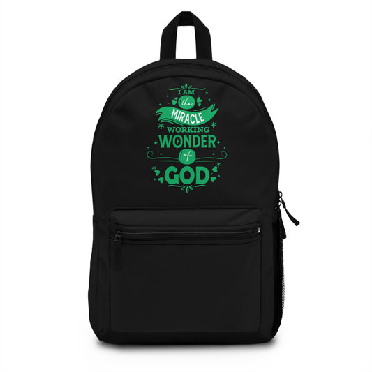 I Am The Miracle Working Wonder Of God Christian Backpack Printify