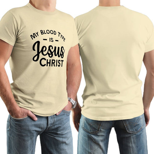 My Blood Type Is Jesus Christ Men's Christian T-shirt SALE-Personal Design