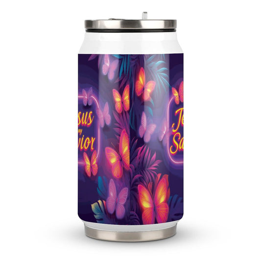 Jesus Is My Savior Christian Stainless Steel Tumbler with Straw SALE-Personal Design