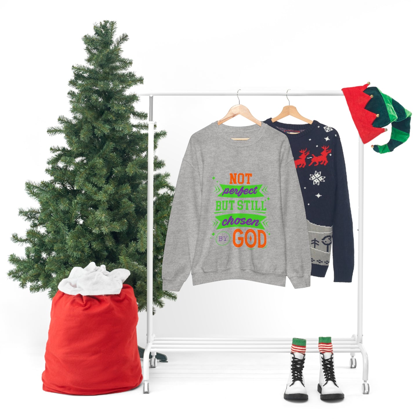 Not Perfect But Still Chosen By Him Unisex Heavy Blend™ Crewneck Sweatshirt