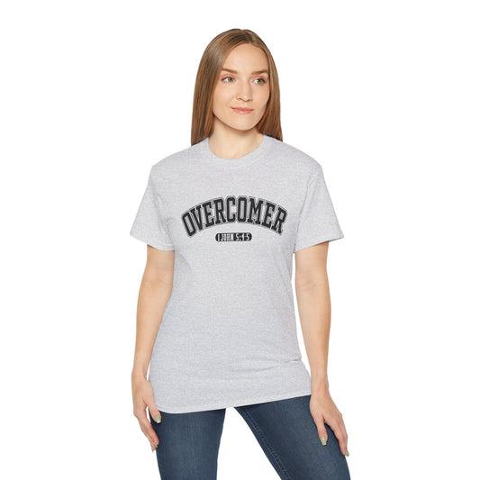 Overcomer Unisex Christian Ultra Cotton Tee Printify