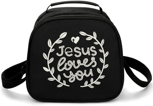 Jesus Loves You Christian Lunch Bag claimedbygoddesigns