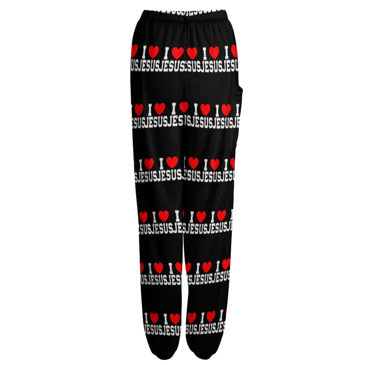 I Love Him Women's Christian Casual Yoga Pajama Pants
