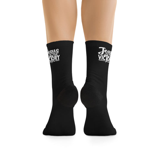 He Gave Me The Victory Christian Tribe Socks