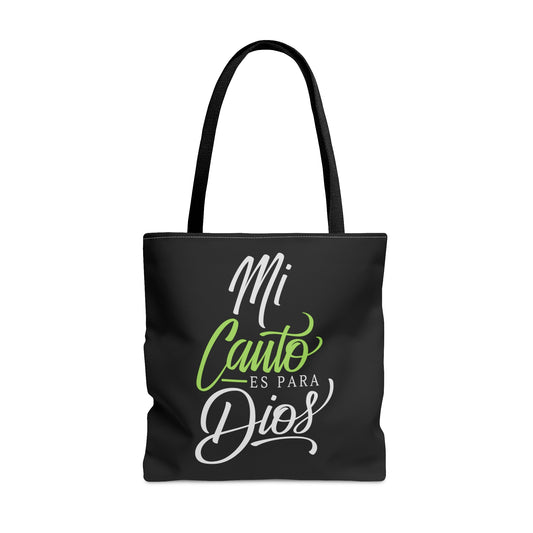 MI CANTO ES PARA DIOS Christian SPANISH Tote Bag Printify