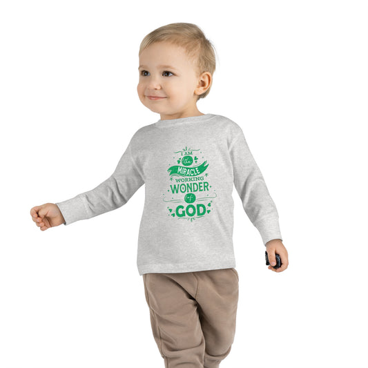 I Am The Miracle Working Wonder Of God Toddler Christian Sweatshirt Printify