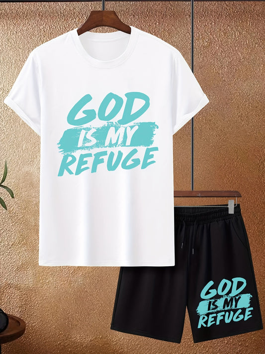 God Is My Refuge Youth Christian Casual Outfit claimedbygoddesigns