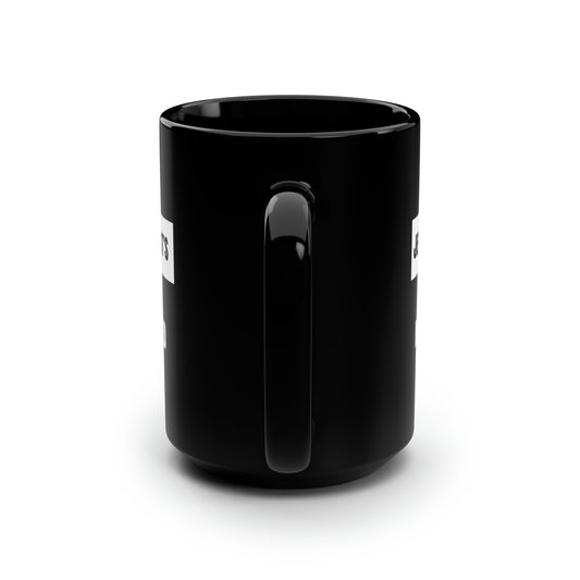 Jesus Christ's Life Mattered Christian Black Ceramic Mug, 15oz (double sided print) Printify