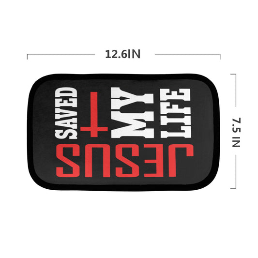 Jesus Saved My Life Christian Car Armrest Cover - ClaimedbyGodDesigns