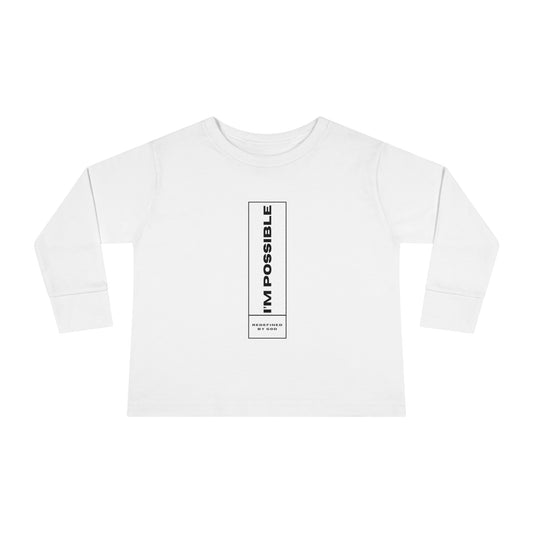 I'm Possible Redefined By God Toddler Christian Sweatshirt Printify