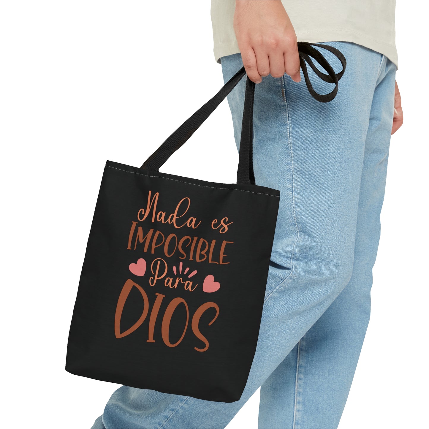NADA ES IMPOSIBLE PARA DIOS Christian SPANISH Tote Bag Printify