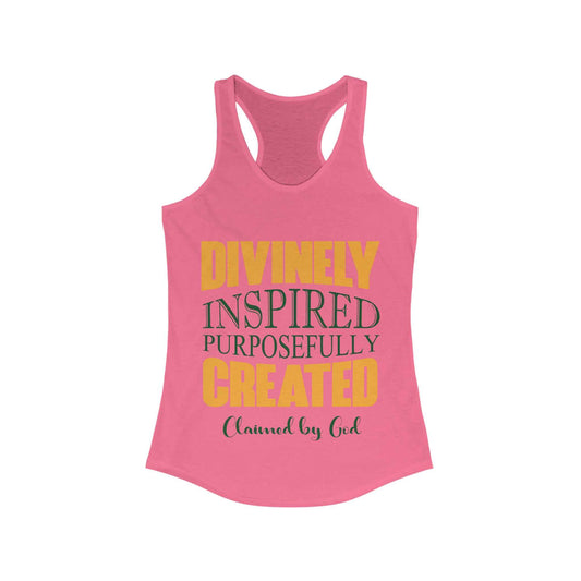 divinely inspired purposefully created slim fit tank-top