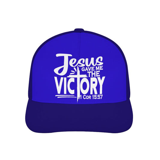 He Gave Me The Victory Adult Christian Hat