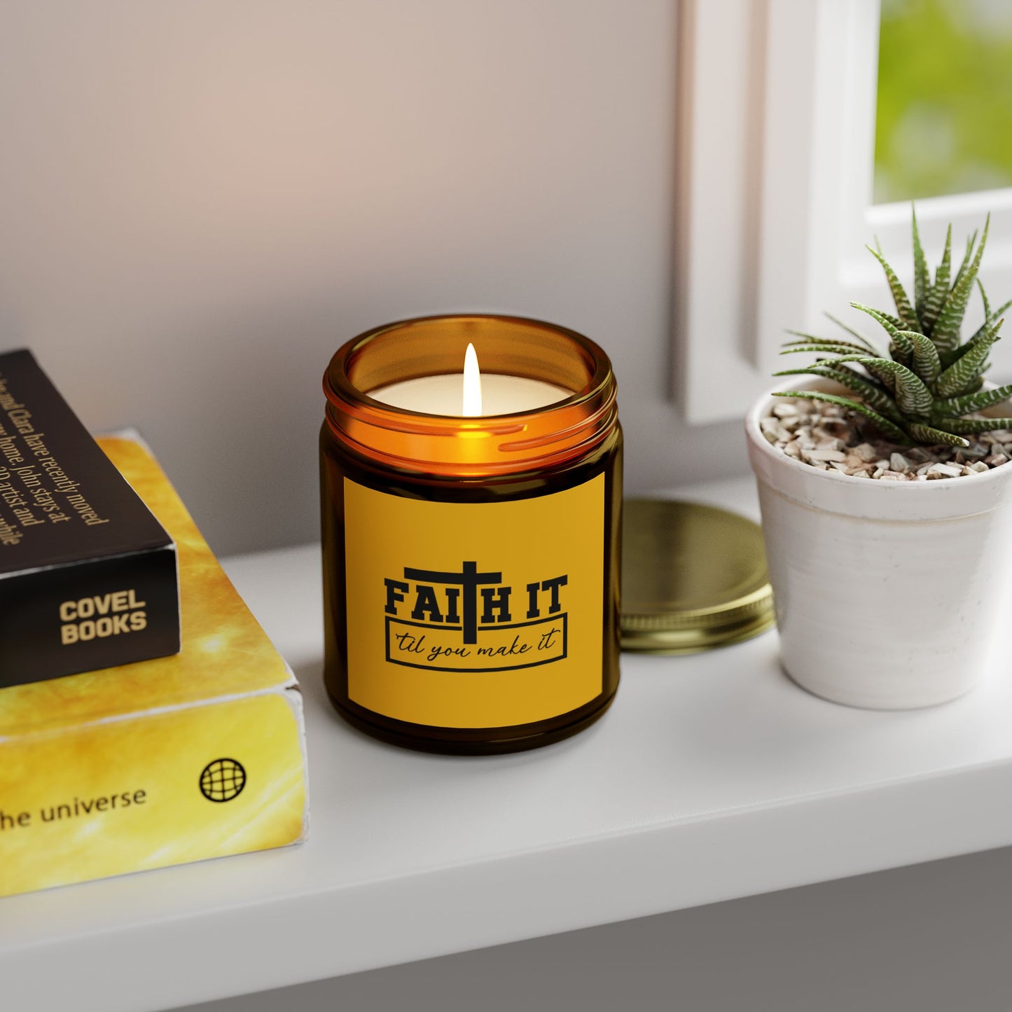 FAITH It Til You Make It Christian Scented Candle (4oz, 9oz)