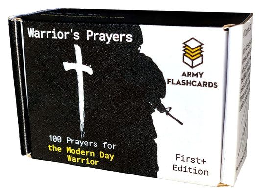 Army Flashcards: Warrior's Prayers | 100 Prayers for The Modern Day Warrior Christian Gift claimedbygoddesigns