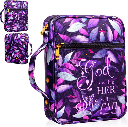 God is Within Her She Will Not Fall, Christian Bible Cover claimedbygoddesigns