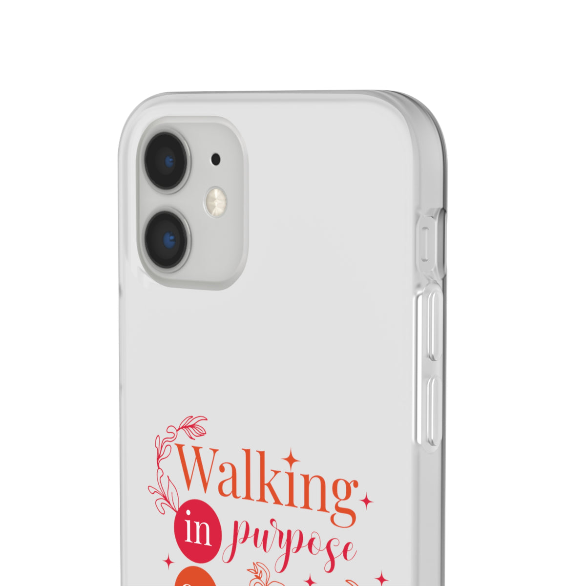 Walking In Purpose On Purpose For His Purpose Flexi Phone Case - ClaimedbyGodDesigns