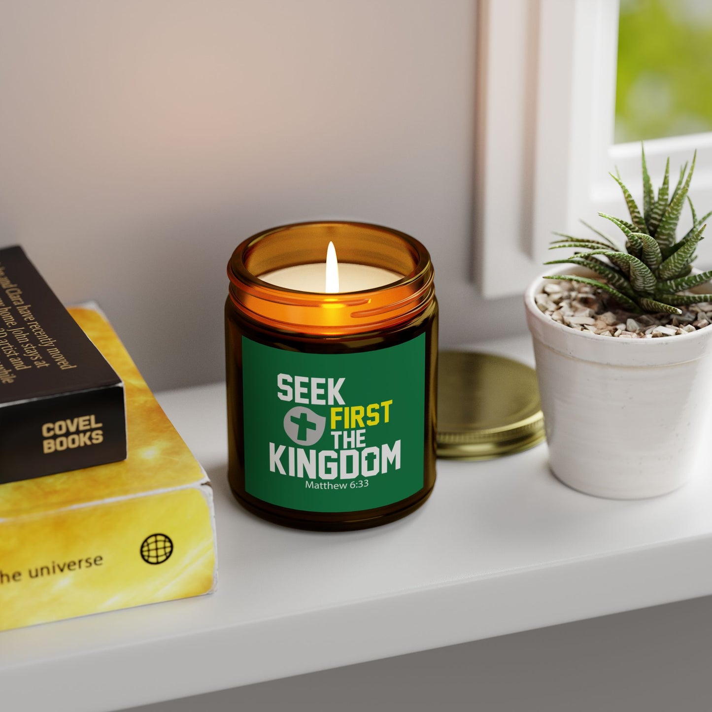 Seek First The Kingdom Christian Scented Candle (4oz, 9oz)
