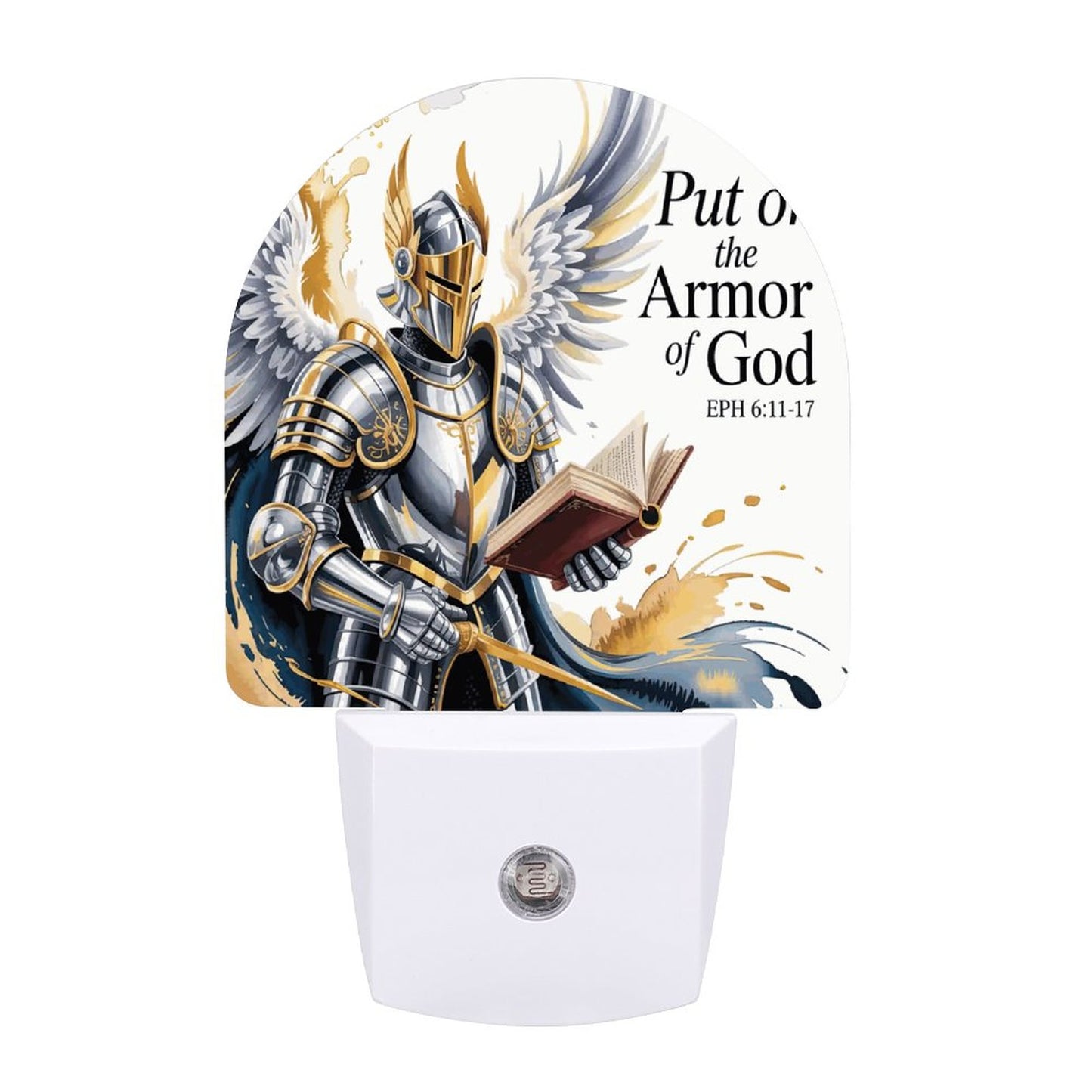 Put On His Armor Christian Night Light For Kids - ClaimedbyGodDesigns