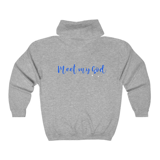 Problems Meet Him Unisex Heavy Blend Full Zip Hooded Sweatshirt