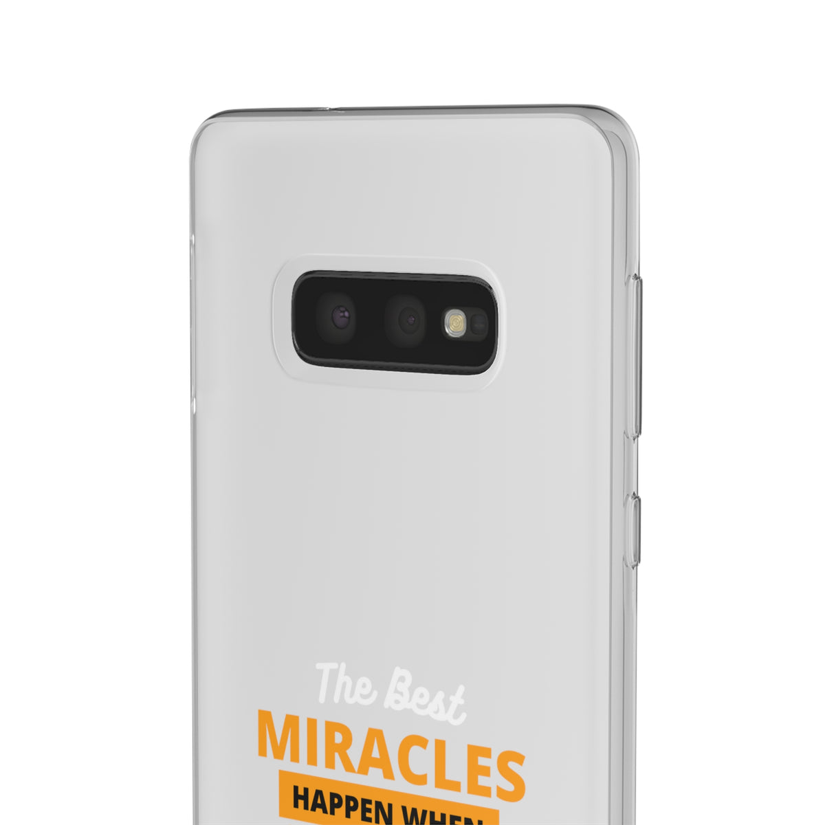 The Best Miracles Happen When You Trust God Christian Flexi Phone Case Printify