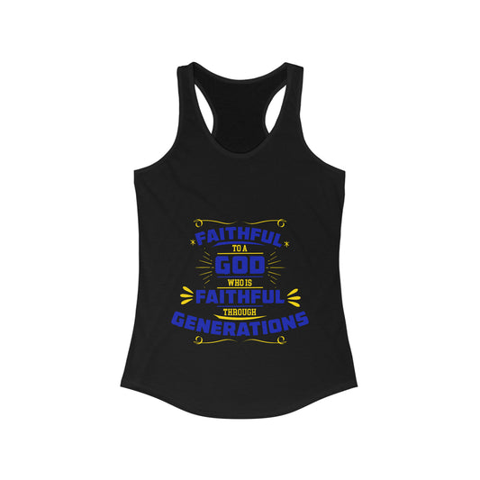 Faithful To A God Who Is Faithful Through Generations Slim Fit Tank Top