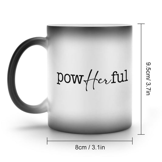 PowHerful She Overcame Everything Sent To Destroy Her Christian Color Changing Mug (Dual-sided)