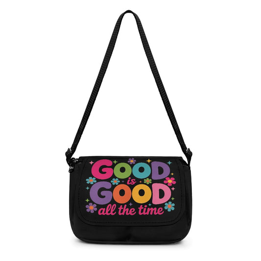 God Is Good All The Time Christian Kids Flap Crossbody Bag