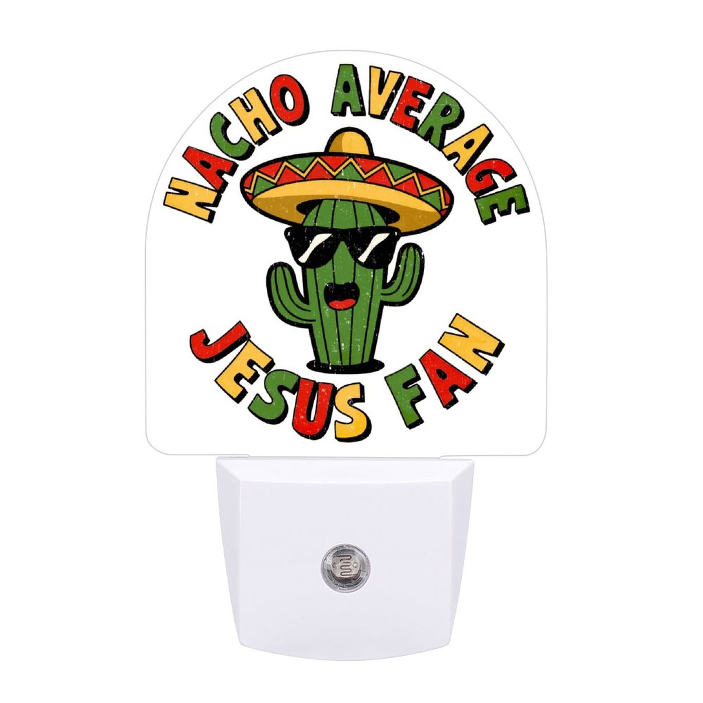 Nacho Average Fan Funny Christian Night Light For Kids - ClaimedbyGodDesigns