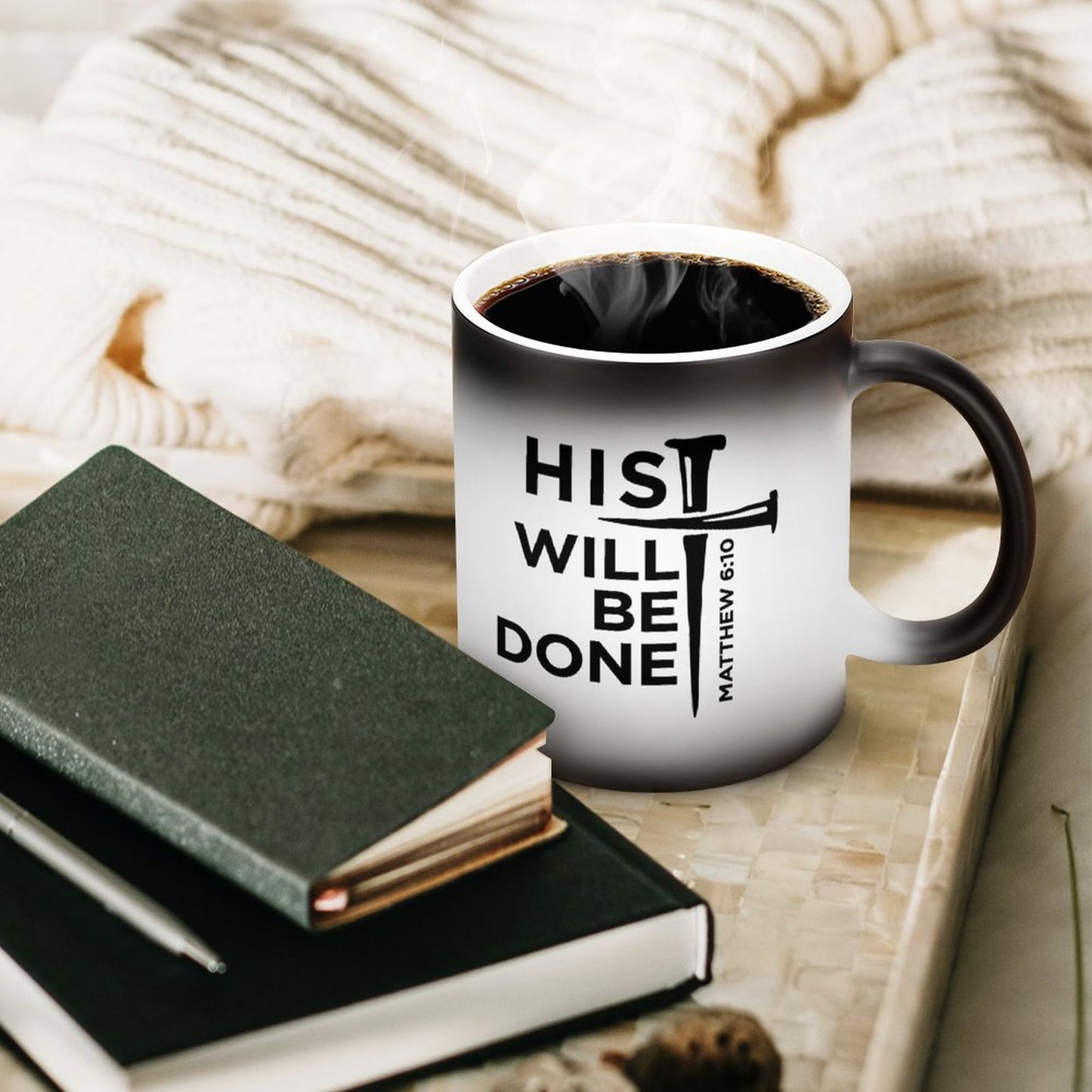 His Will Be Done Christian Color Changing Mug (Dual-sided)