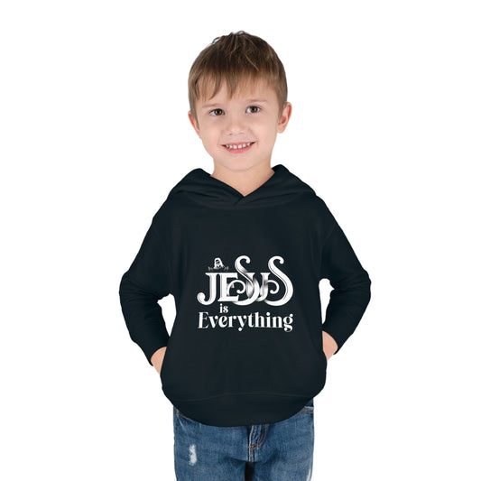 He Is Everything Christian Toddler Pullover Fleece Hooded Sweatshirt