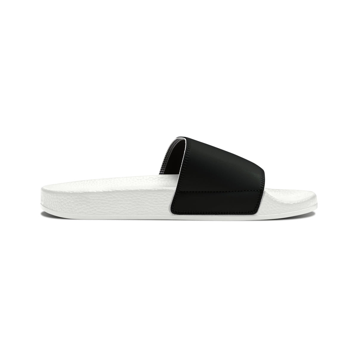 Keep Calm And Trust God Men's PU Christian Slide Sandals Printify