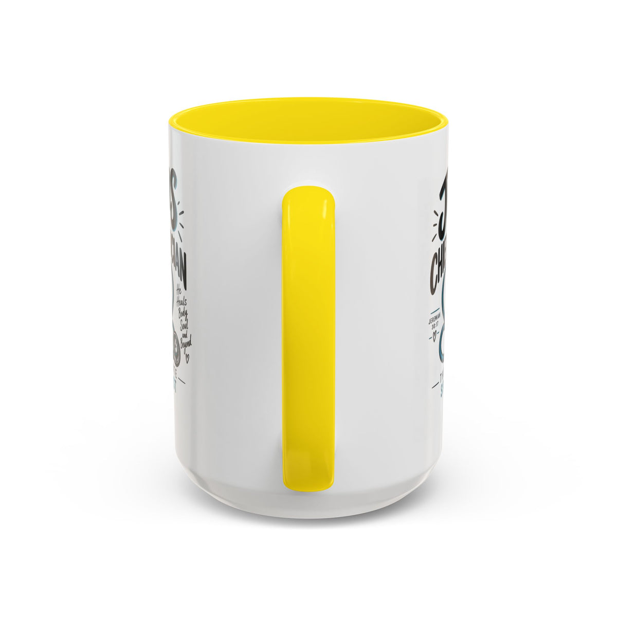 Jesus Is My Chief Physician Accent Coffee Mug – Christian Faith Medical Gift