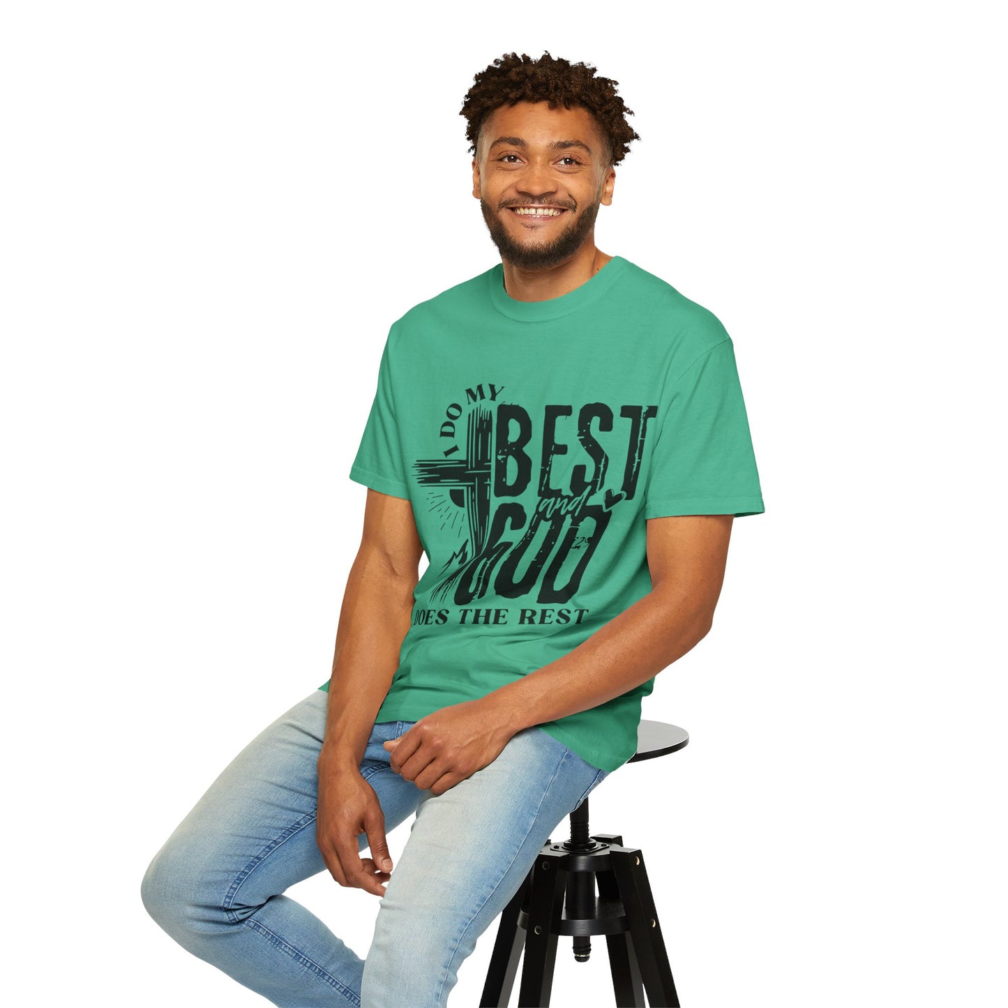 I Do My Best And He Does The Rest Unisex Christian T-shirt