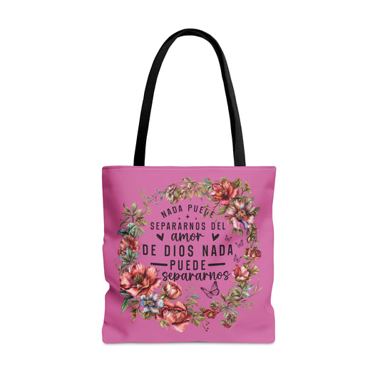 NADA PUEDE SEPARARNOS DEL AMOR DE DIOS NADA PUEDE SEPARARNOS Christian SPANISH Tote Bag Printify